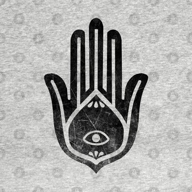 Hamsa Black Halftone by GAz